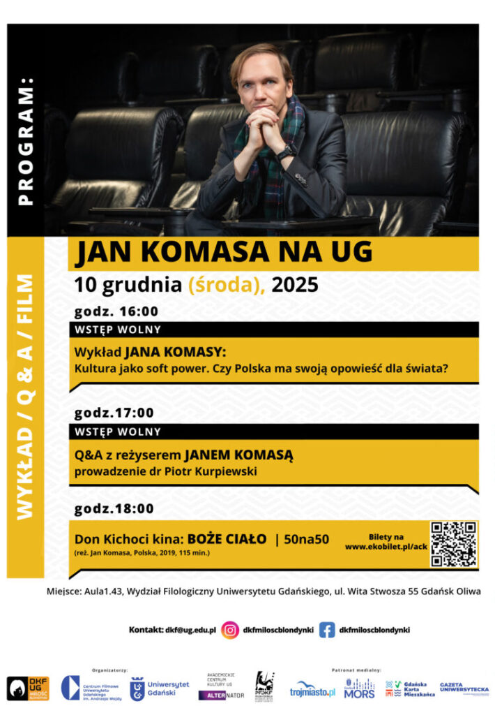 Jan Komasa na UG plakat