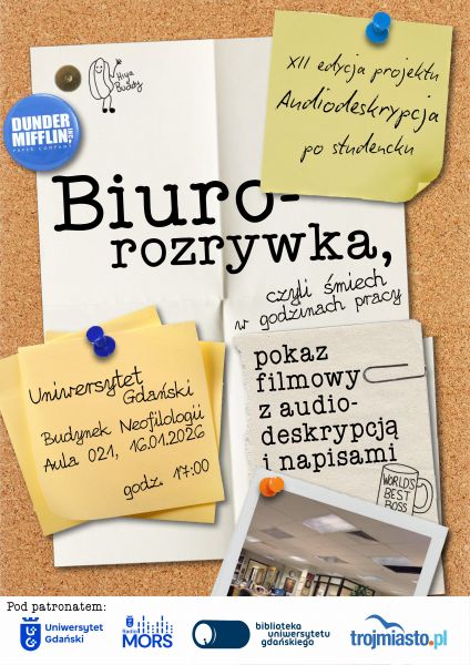 Audiodeskrypcja po studencku plakat